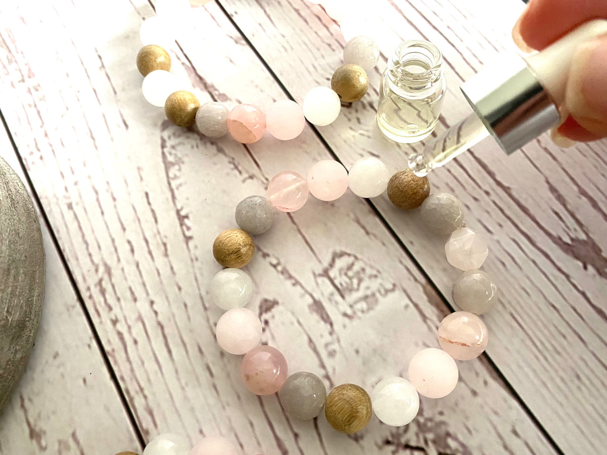 Rose Quartz Genuine Crystal Bracelet 6.5 Inches (Tiny Wrist)