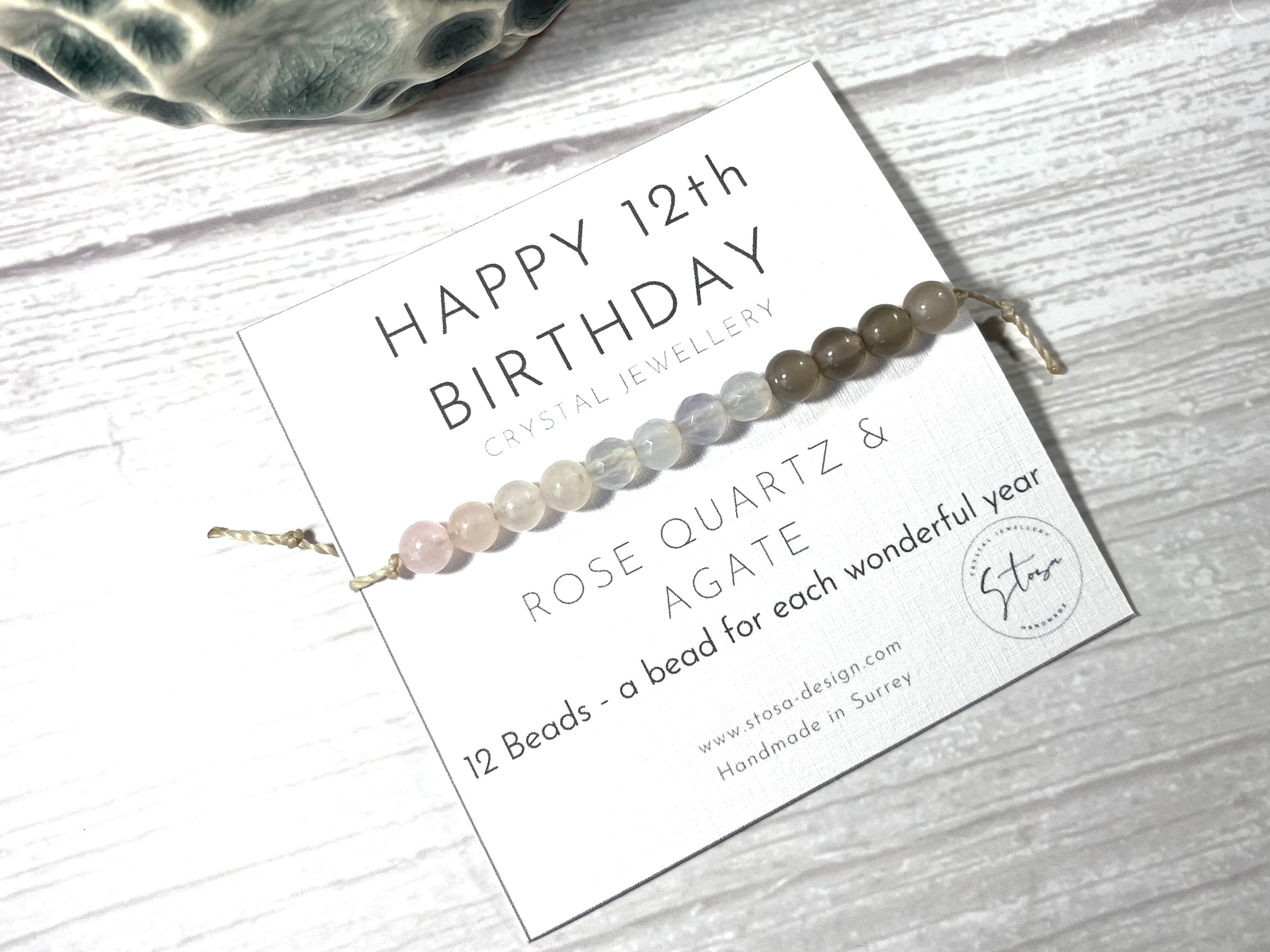 12th Birthday Gift for Daughter, Handmade Gift, Charm Bracelet, 12