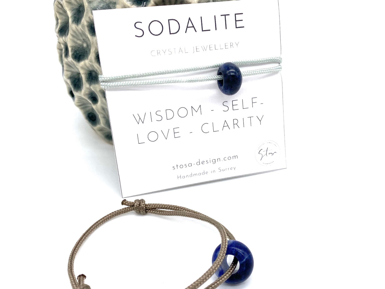 Sodalite Crystal Sailing Rope Bracelet