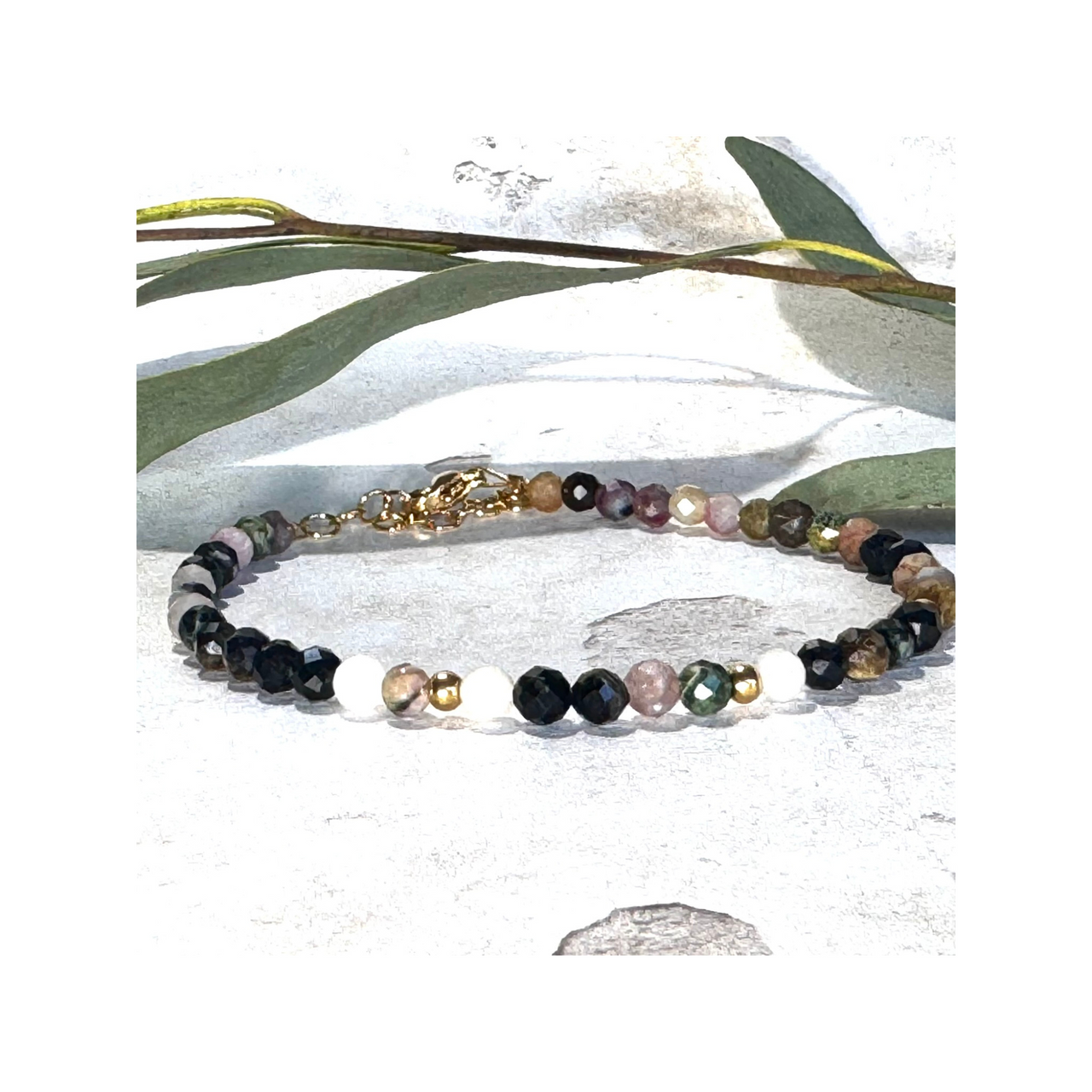 Tourmaline Dainty Gemstone Bracelet