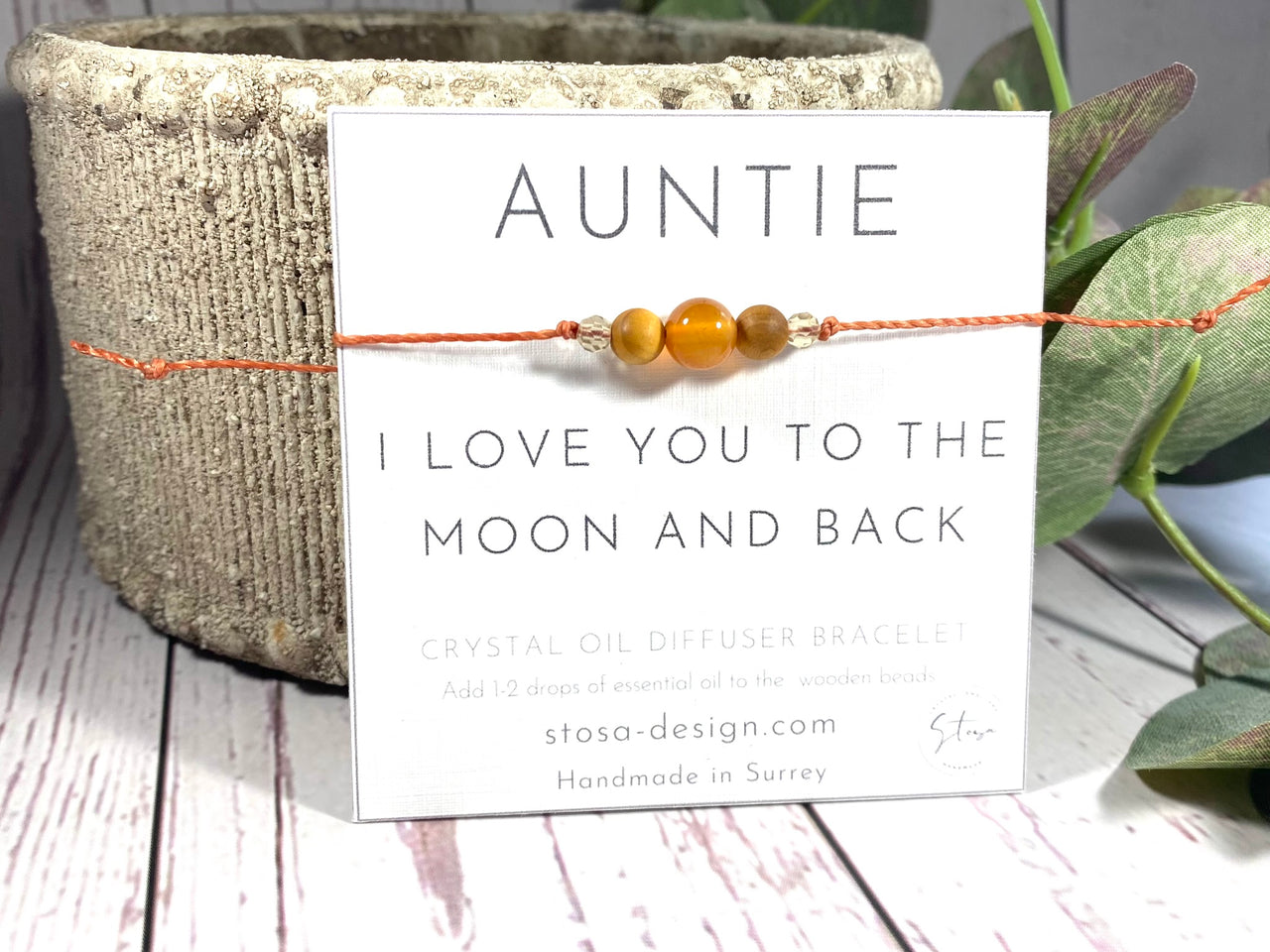 Auntie - Crystal Gift Bracelet