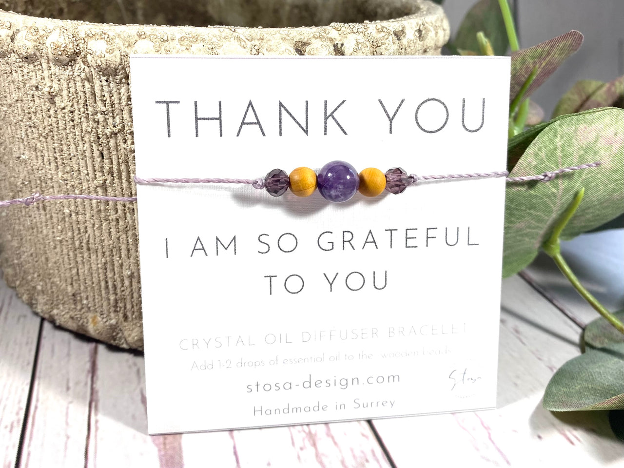 Thank You Gift Crystal Bracelet