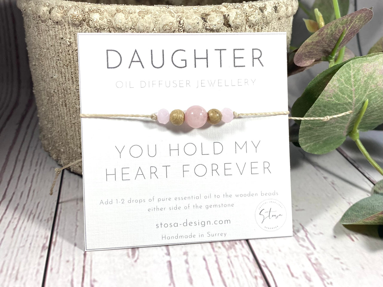 Daughter Card - Crystal Gift Bracelet