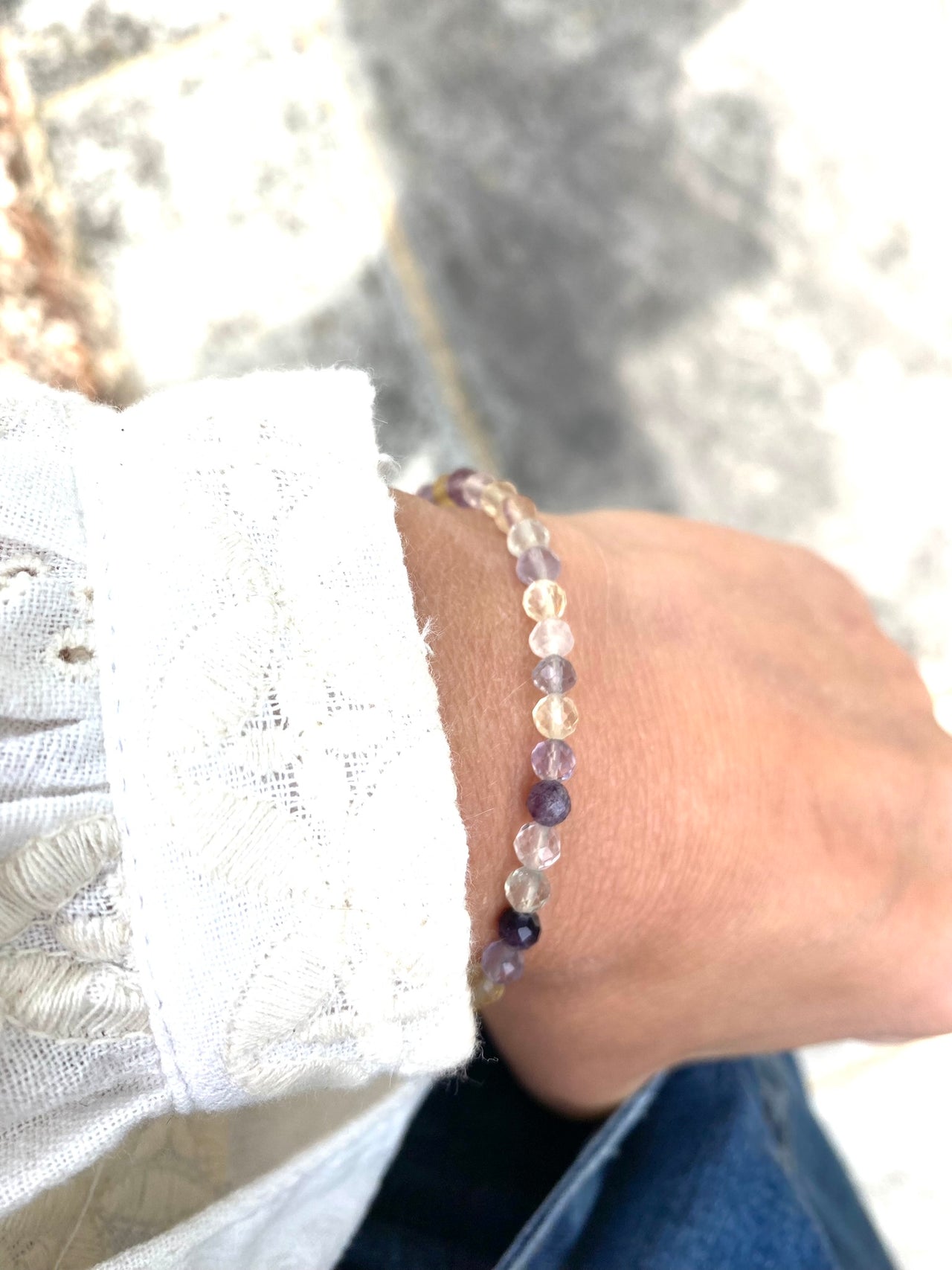 Fluorite Beaded Bracelet