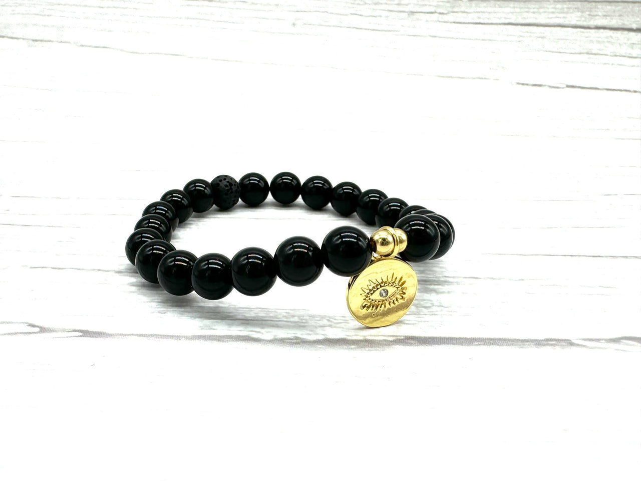 Lucky Eye Obsidian Crystal Bracelet