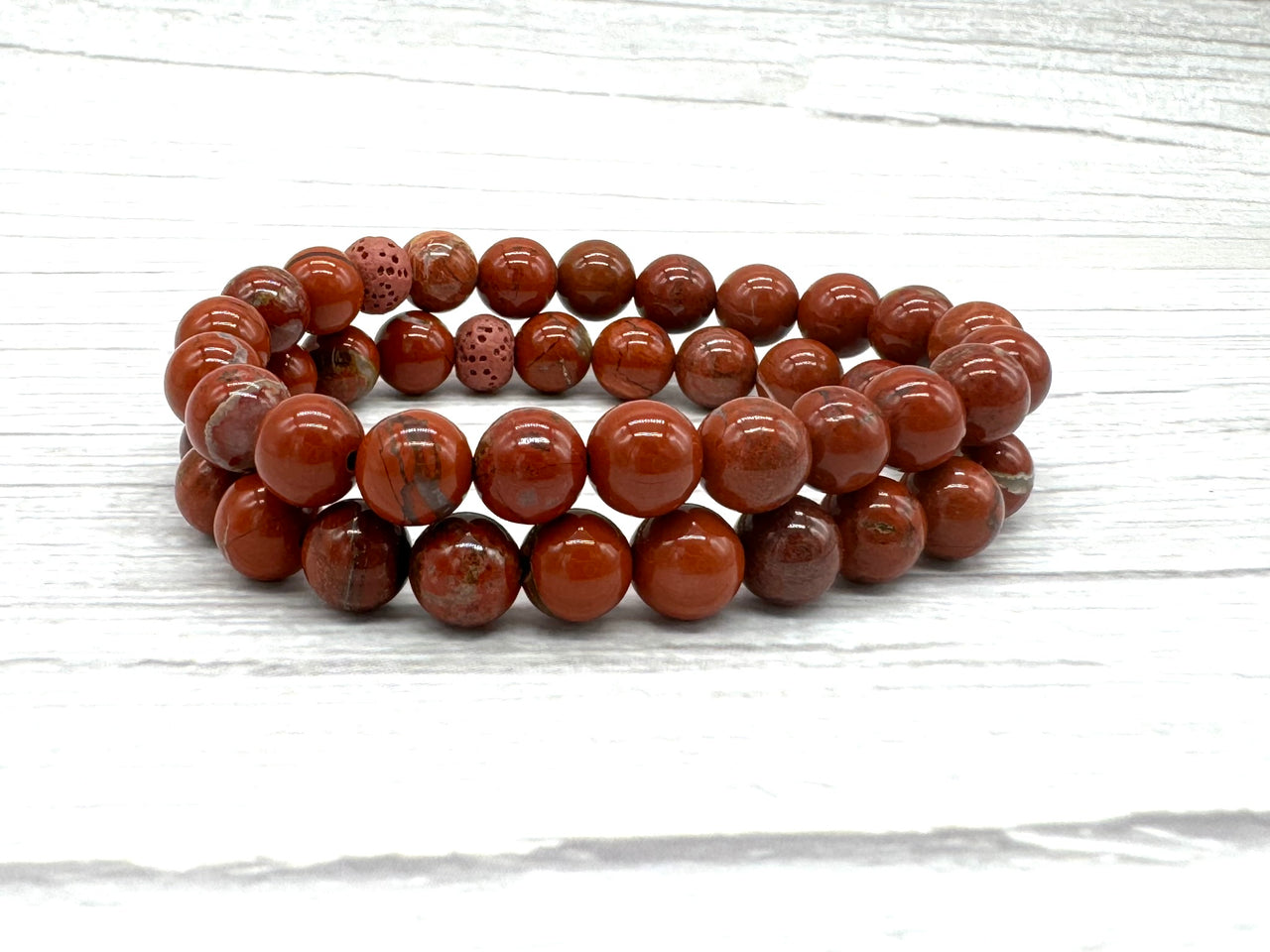 Red Jasper Crystal Diffuser Bracelet