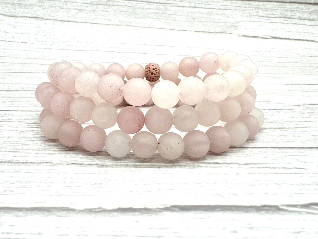 Rose Quartz Crystal Diffuser Bracelet