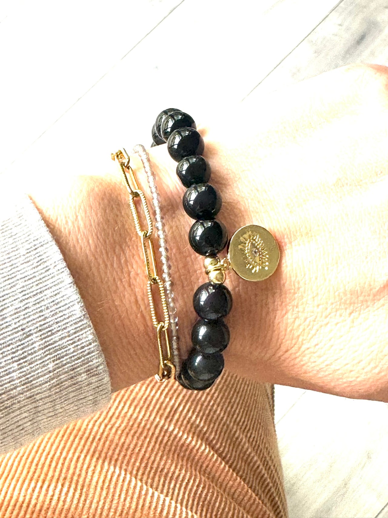 Obsidan Lucky Eye Bracelet