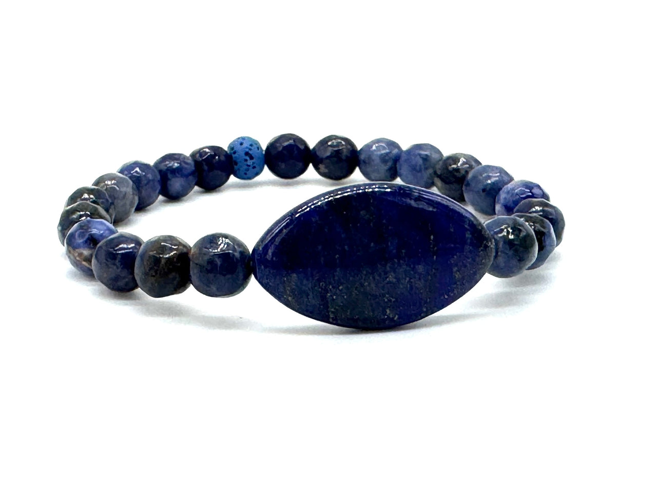 Oval Lapis Lazuli Crystal Diffuser Bracelet