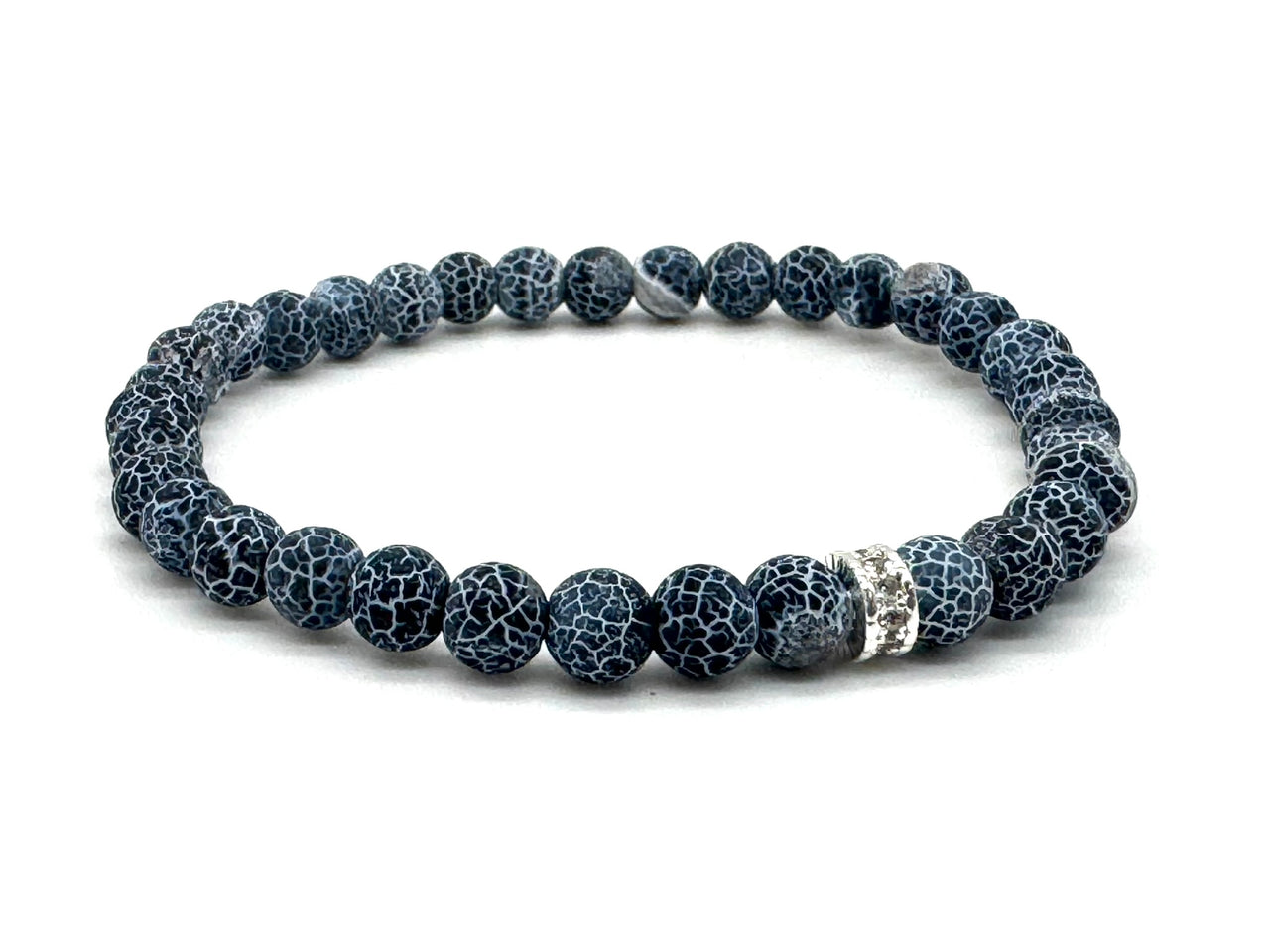 Weathered Agate and Diamante Bracelet