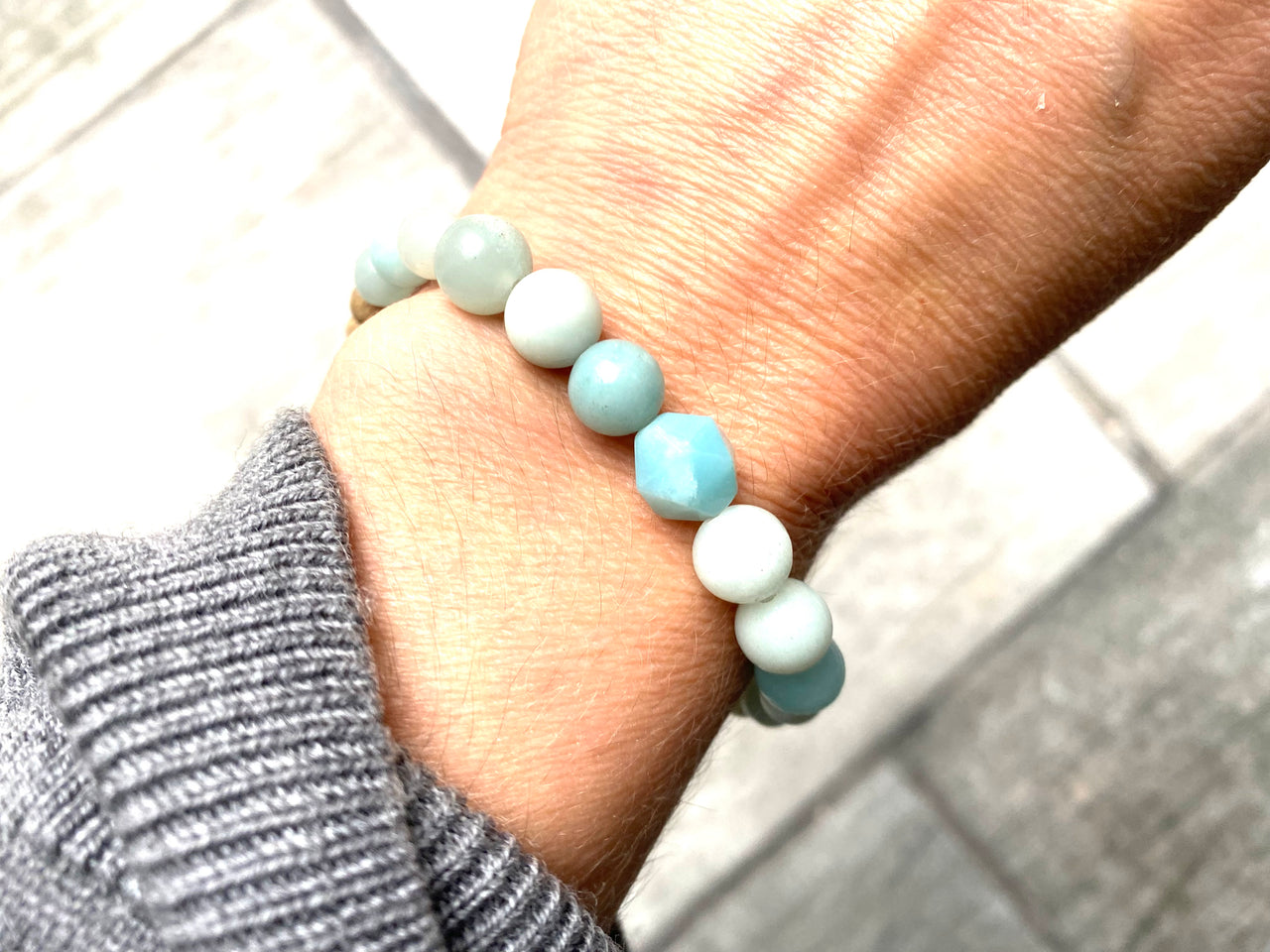 Amazonite Crystal Diffuser Bracelet