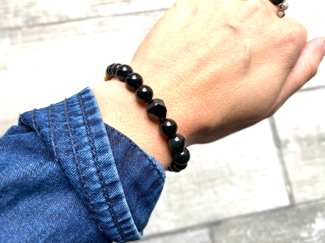 Onyx Crystal Diffuser Bracelet