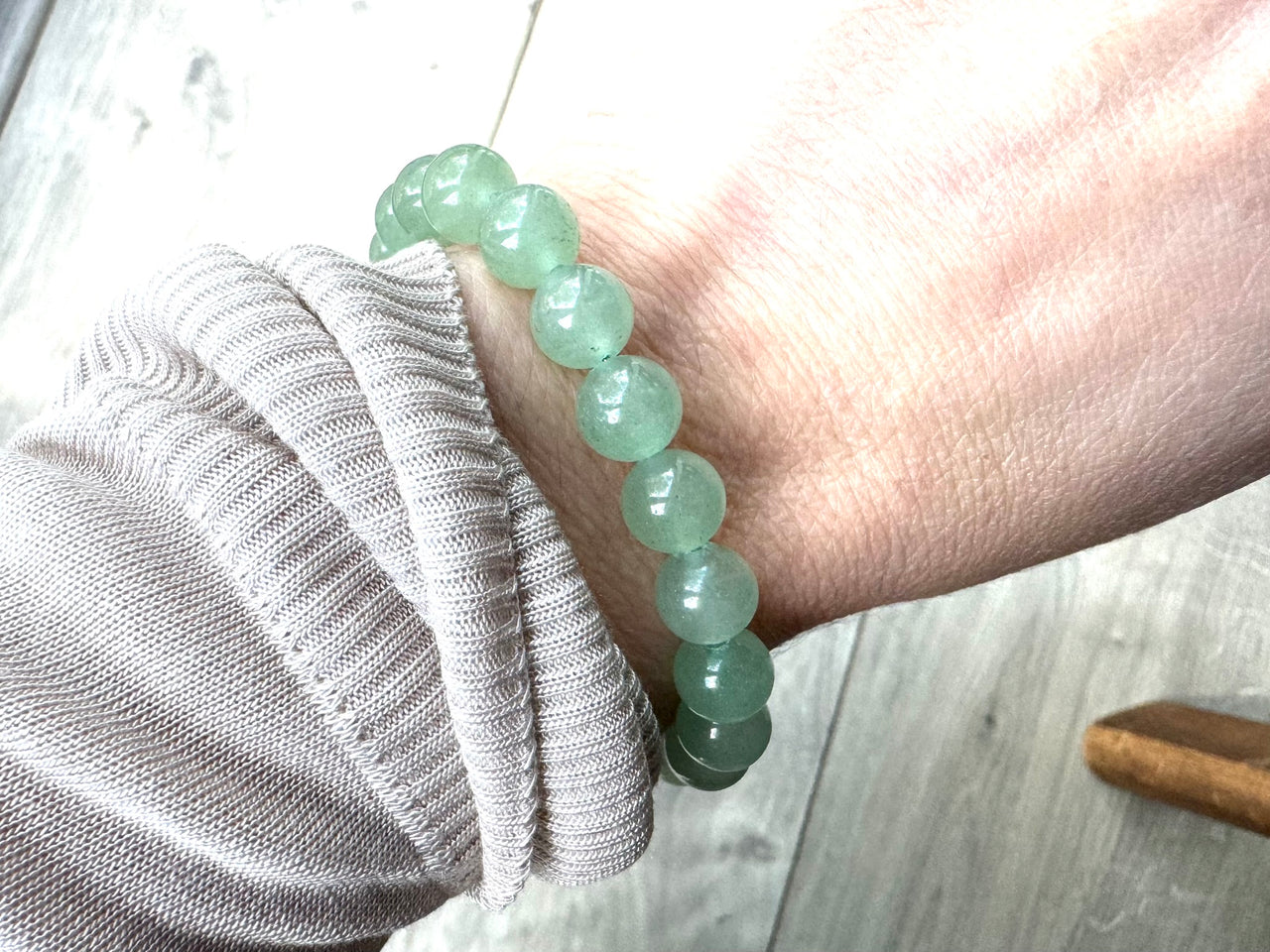 Green Aventurine Crystal Diffuser Bracelet