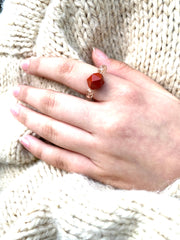 January Birthstone Ring Jasper