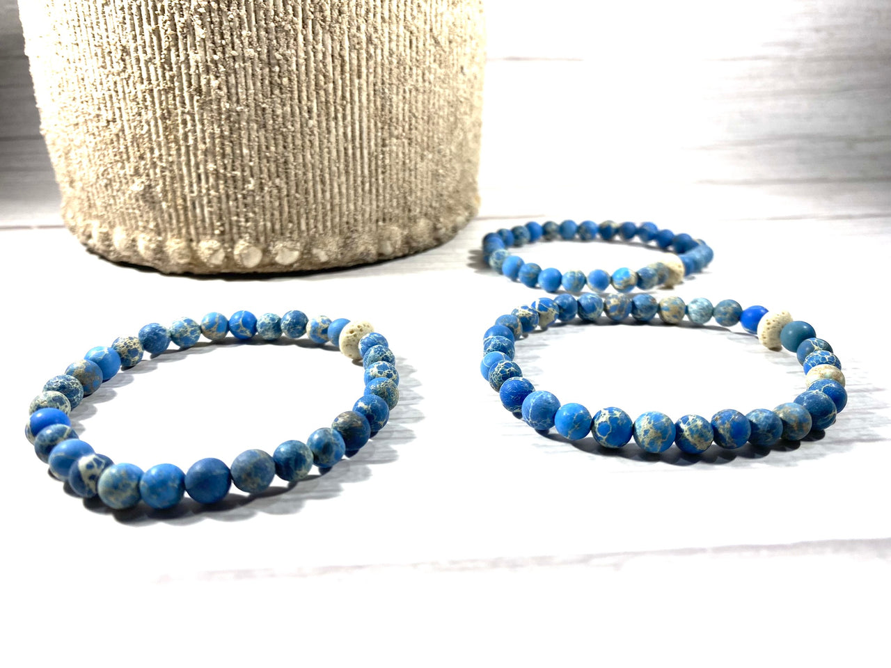 Imperial Jasper Cobalt Blue Crystal Diffuser Bracelet