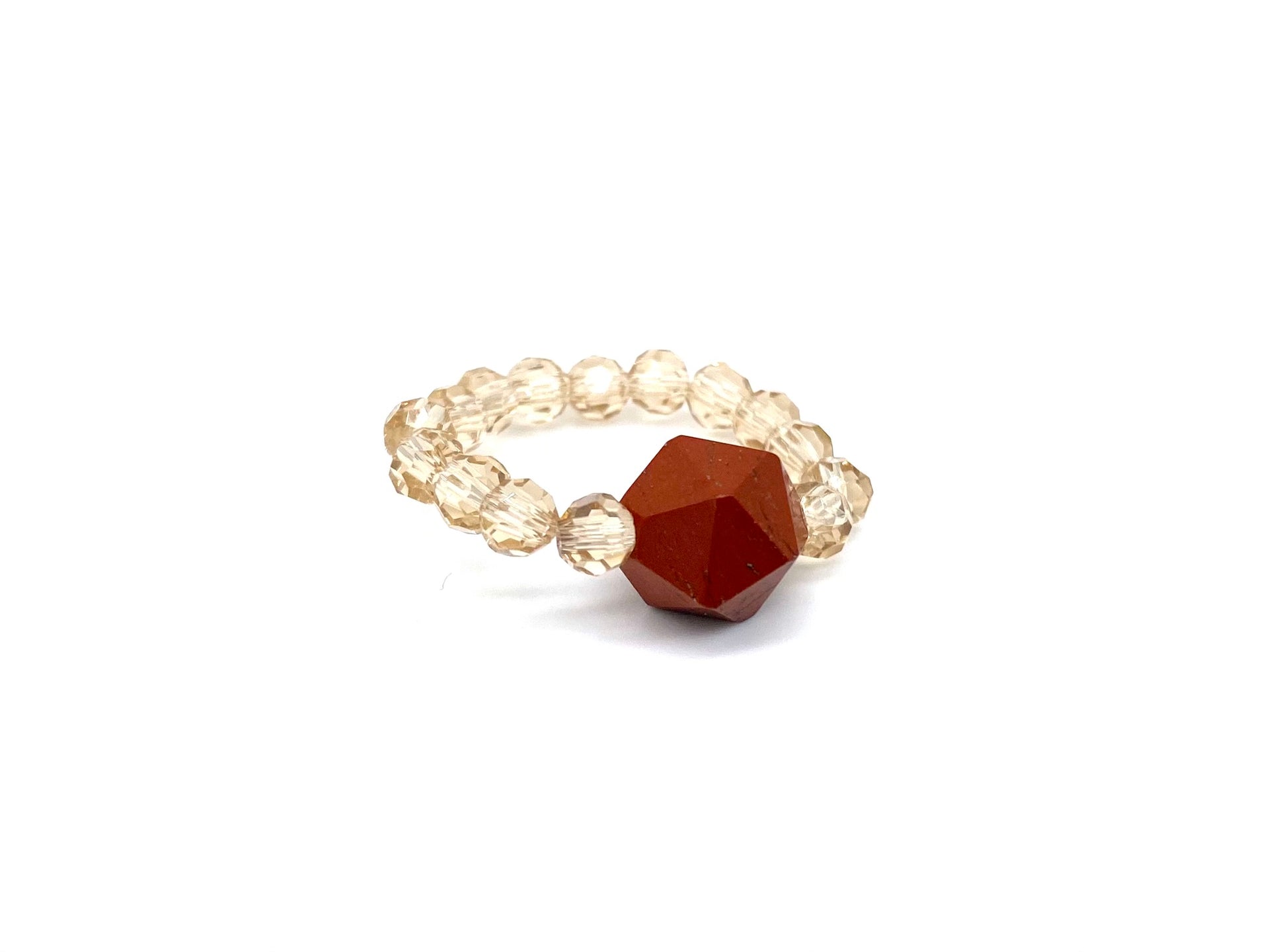 Elasticated Beaded Crystal Ring