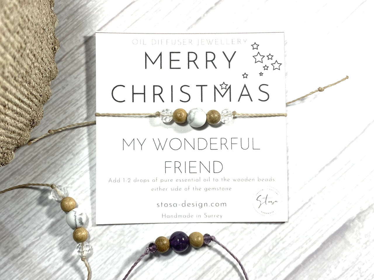 Friendship Christmas Crystal Gift Card