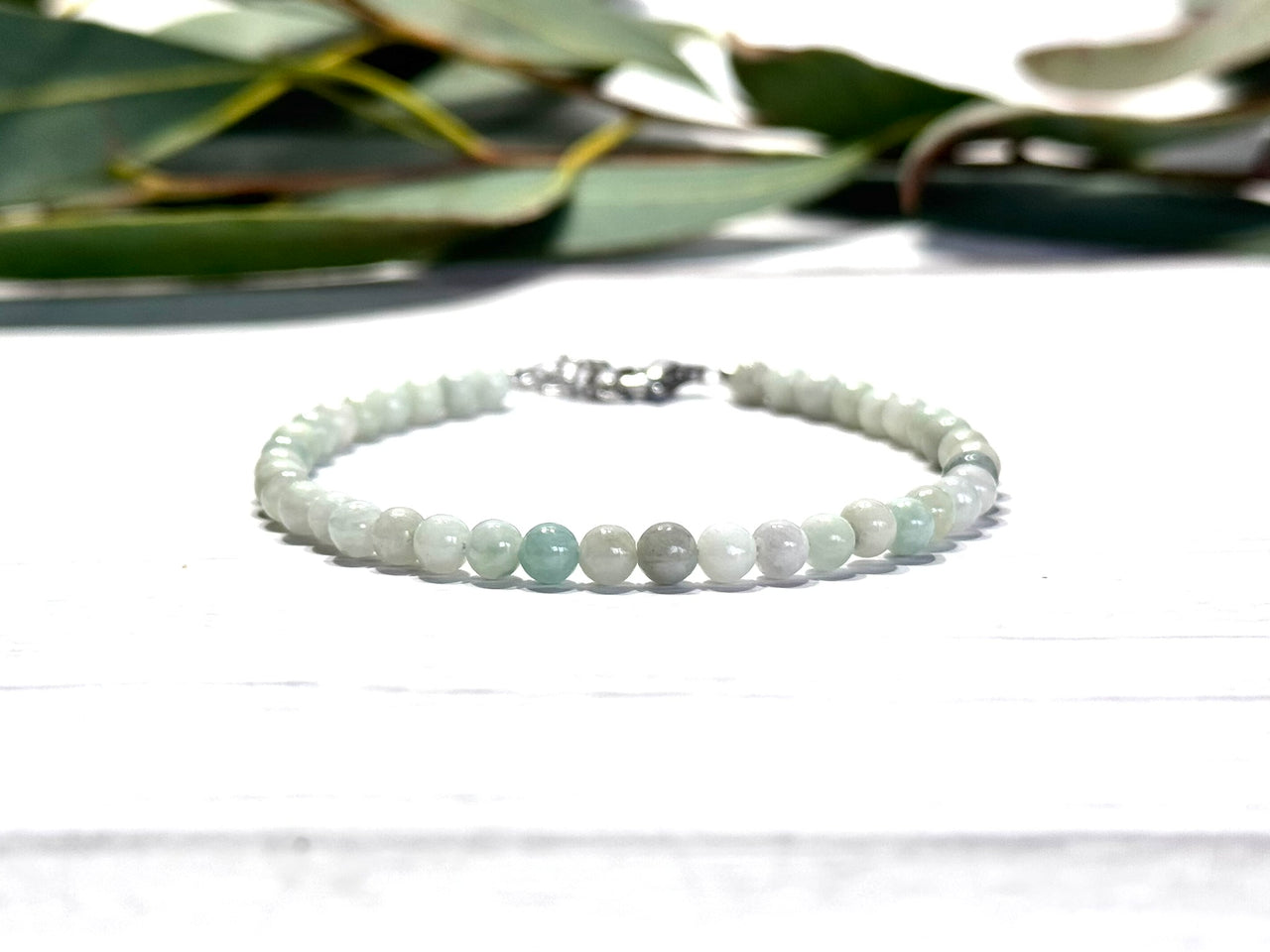 Green Jade Dainty Gemstone Bracelet