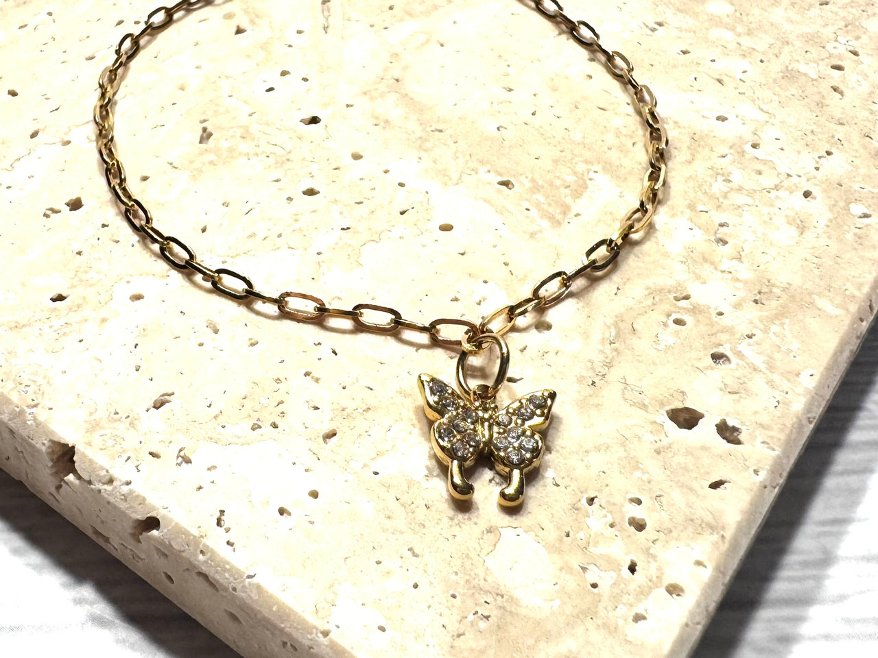 Charm Chain Bracelets in Gold