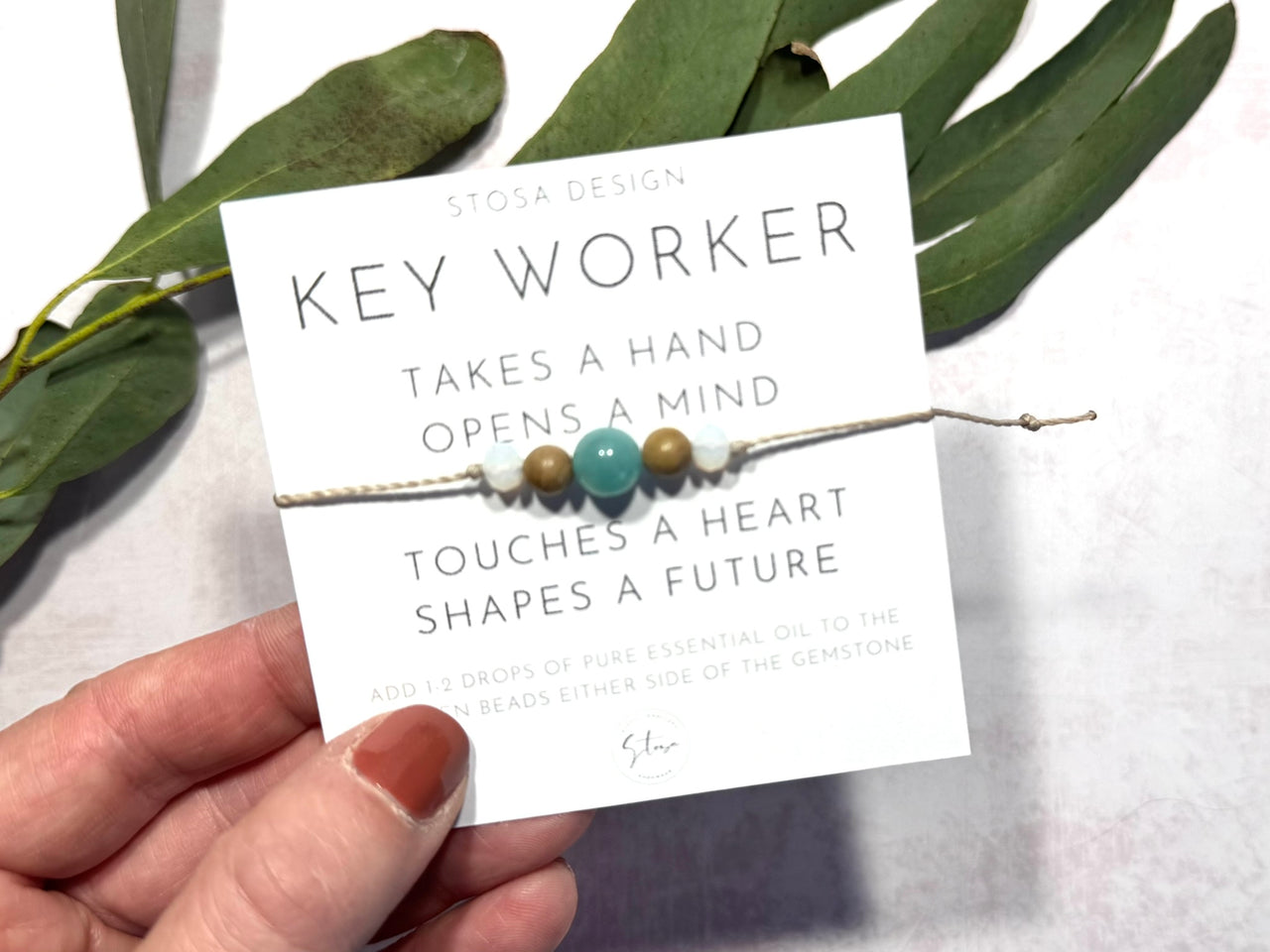 Key Worker Gift Card - Gemstone Diffuser Bracelets