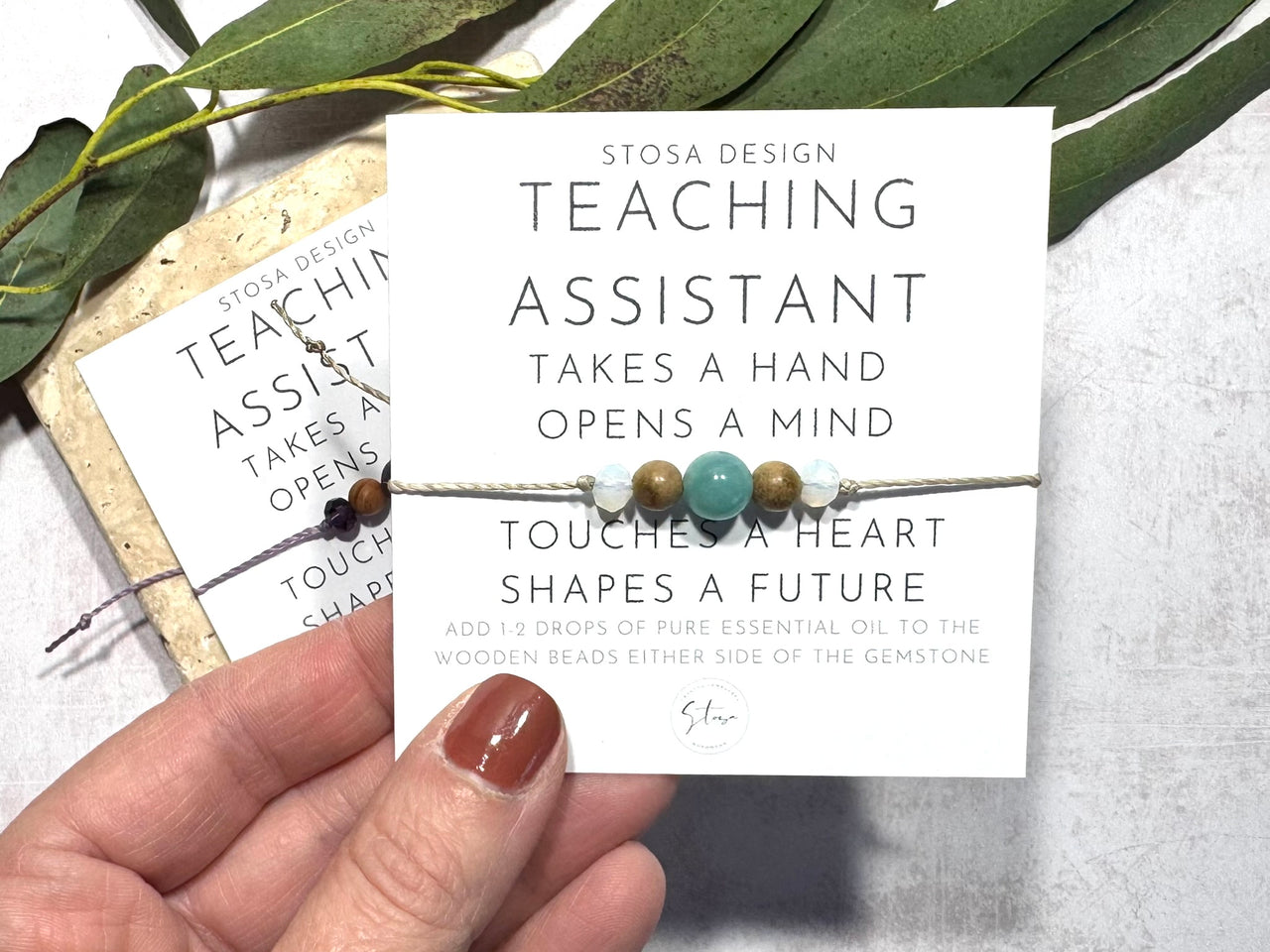 Teaching Assistant Gift - Crystal Diffuser Bracelet
