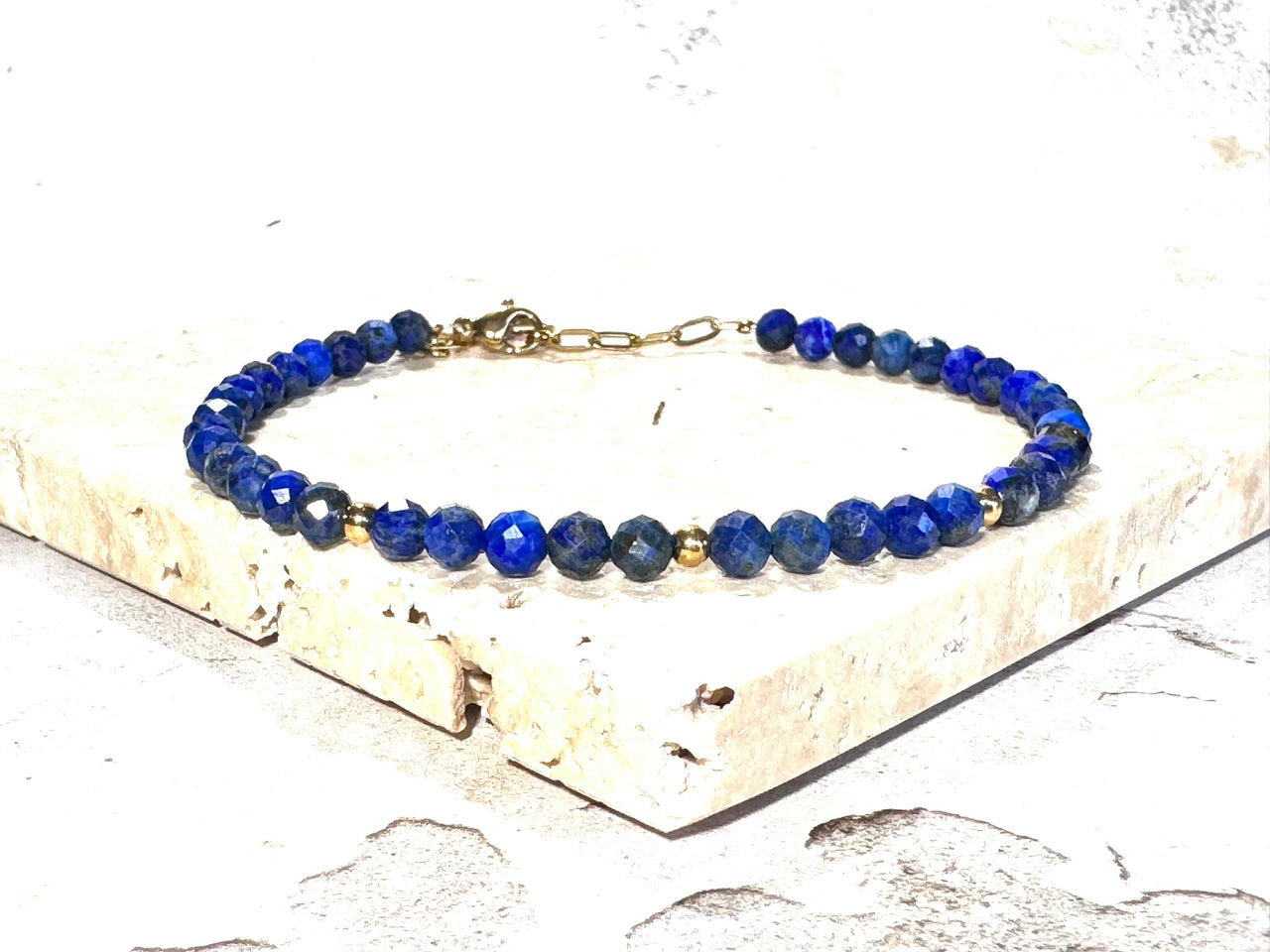 Lapis Lazuli Dainty Gemstone Bracelet
