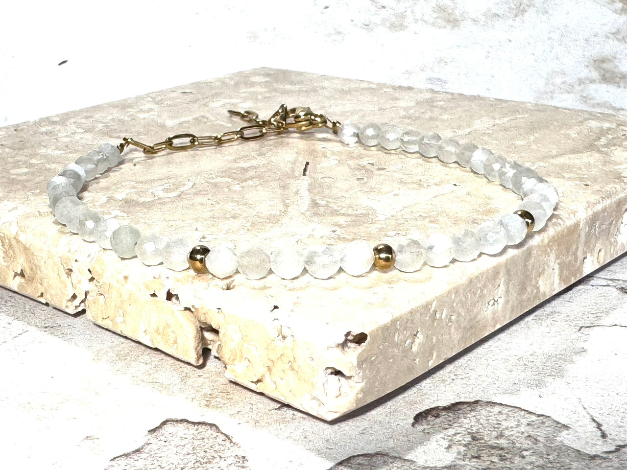 Moonstone Dainty Gemstone Bracelet