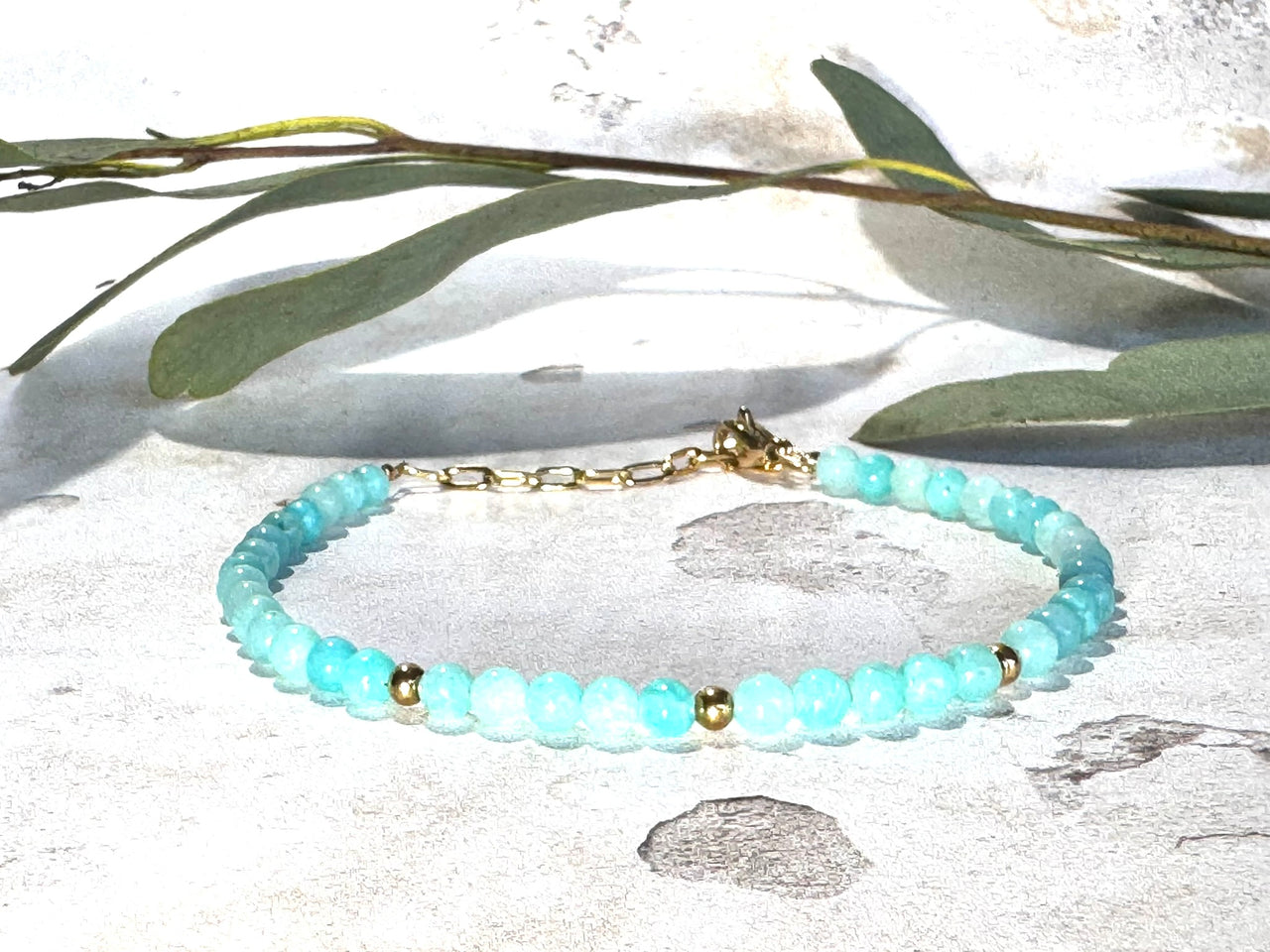 Amazonite Dainty Gemstone Bracelet