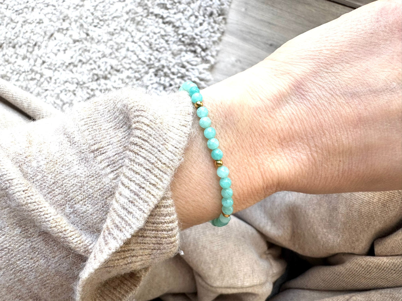 Amazonite Dainty Gemstone Bracelet
