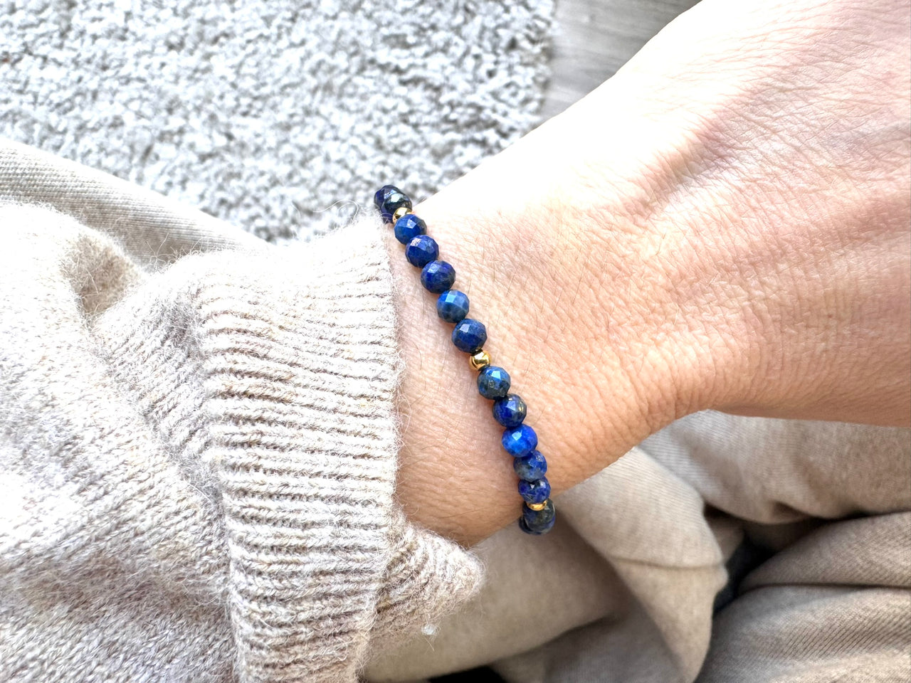 Lapis Lazuli Dainty Gemstone Bracelet
