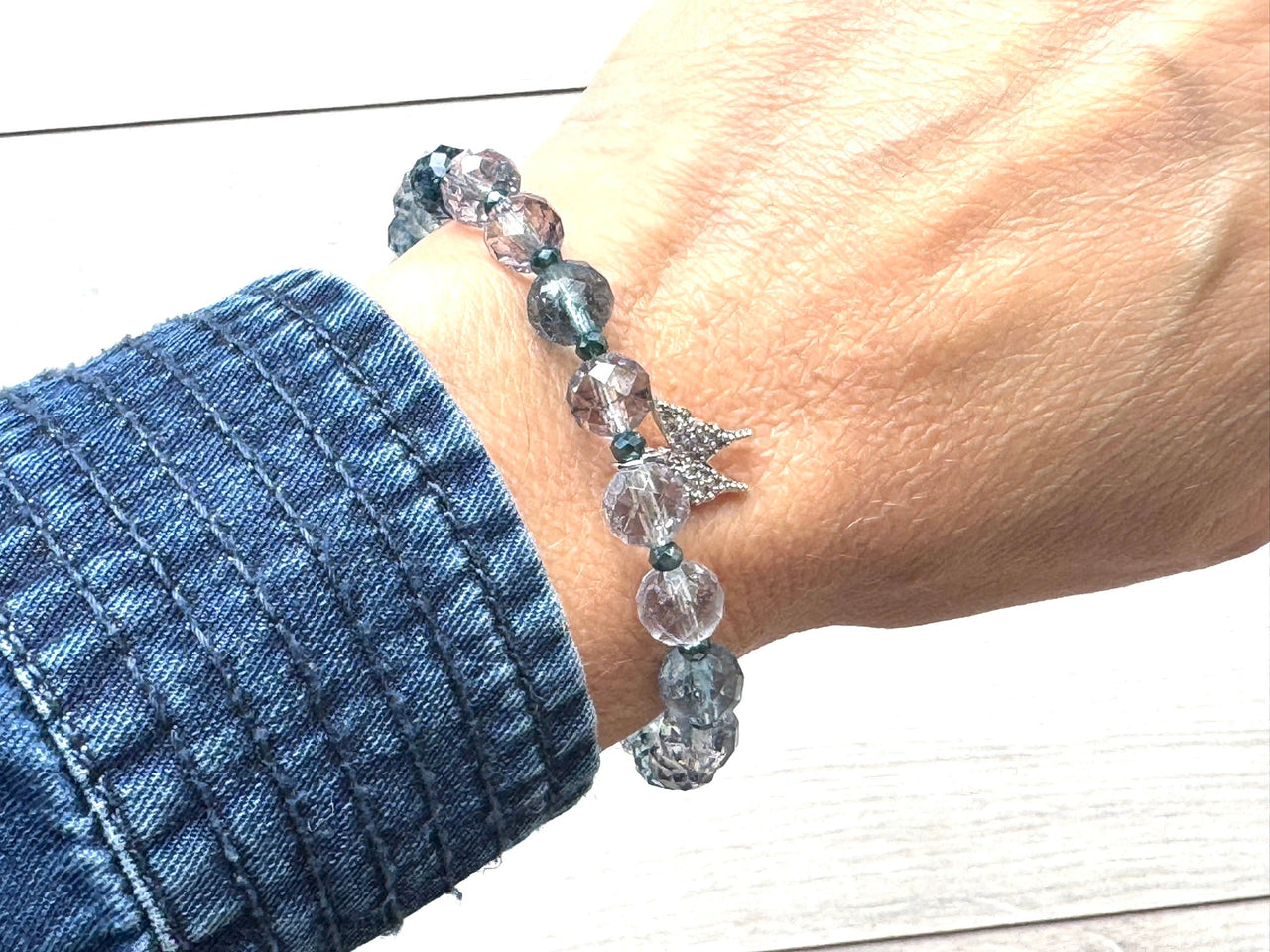 Quartz Butterfly Bracelet