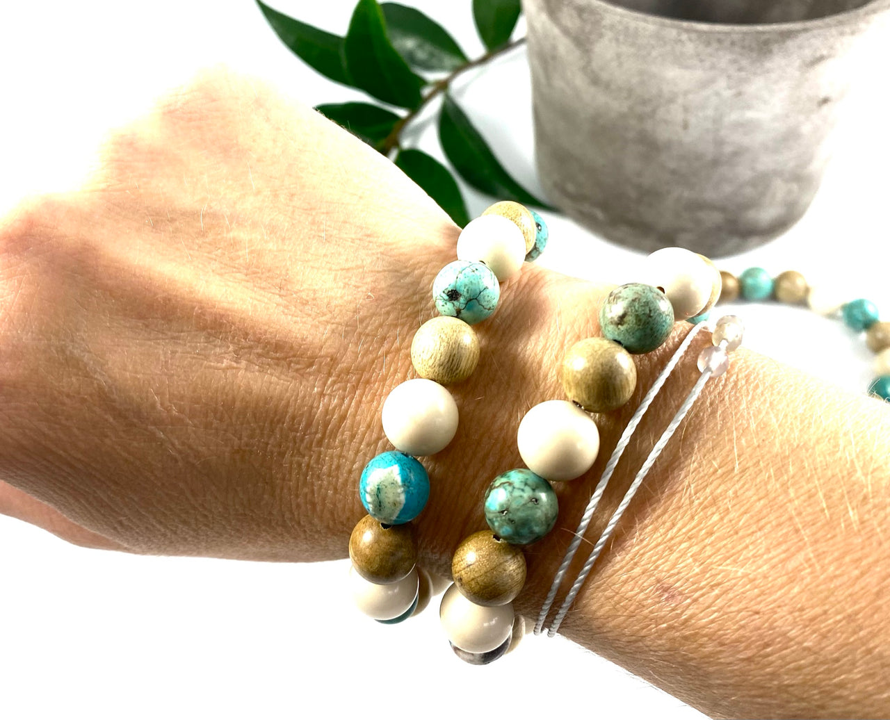 Turquoise Oil Diffuser Bracelet - Oil Diffuser Jewellery