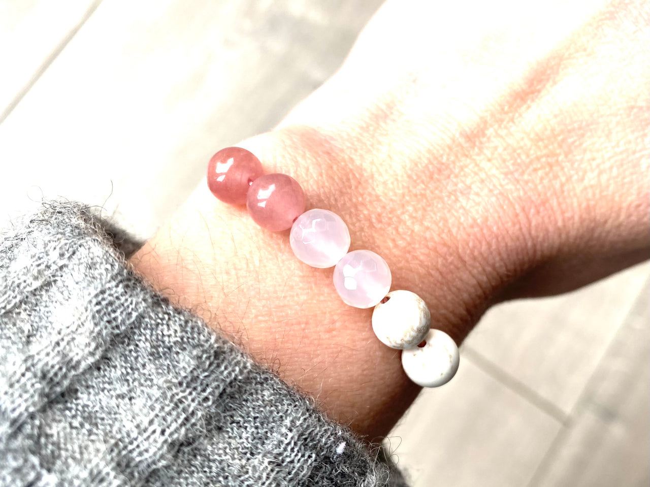 Hope - Crystal Bracelet - Strawberry Quartz