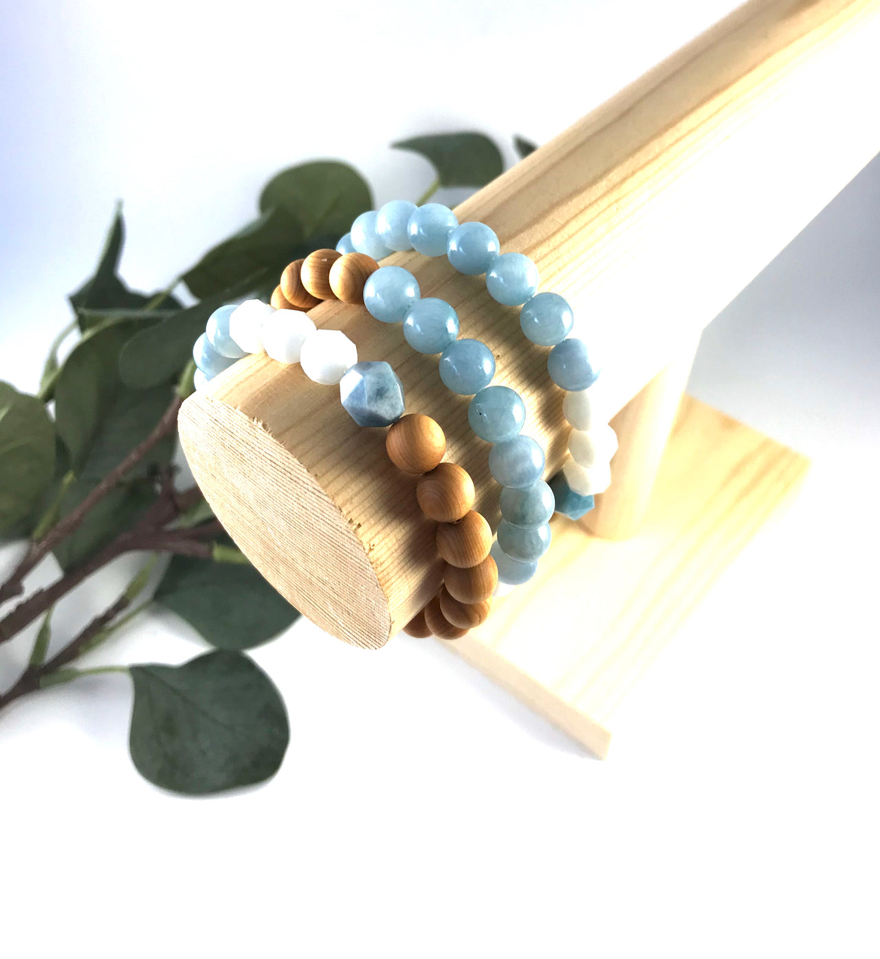 Tregirls - Amazonite and Jade Diffuser Bracelet