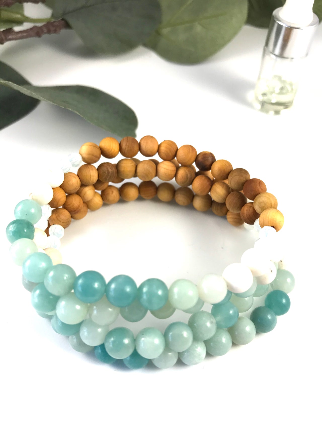 Towan - Amazonite and Howlite Diffuser Bracelet