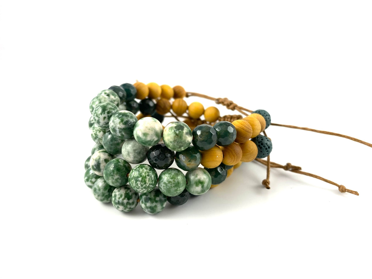 Ivy - Green Spot Jasper Diffuser Bracelet