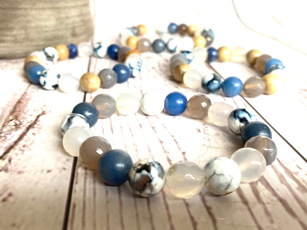 Blues - Aventurine and Agate Diffuser Bracelet