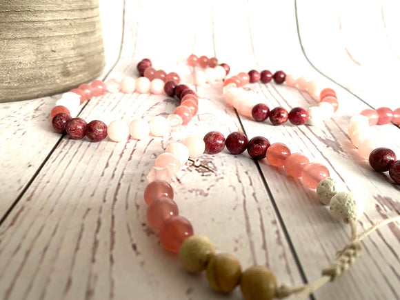 Rose quartz hot sale diffuser bracelet