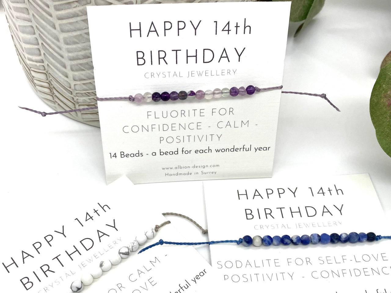 14th Birthday Crystal Bracelet