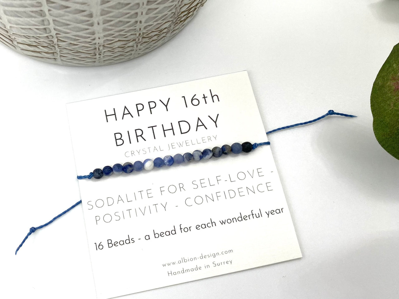 16th Birthday Crystal Bracelet