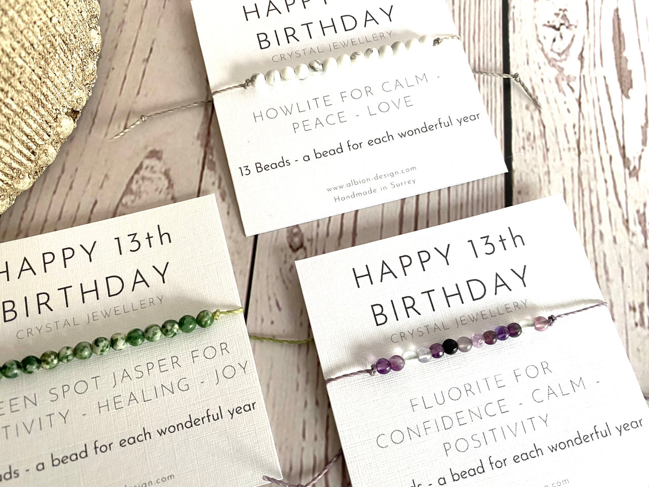 13th Birthday Crystal Bracelet