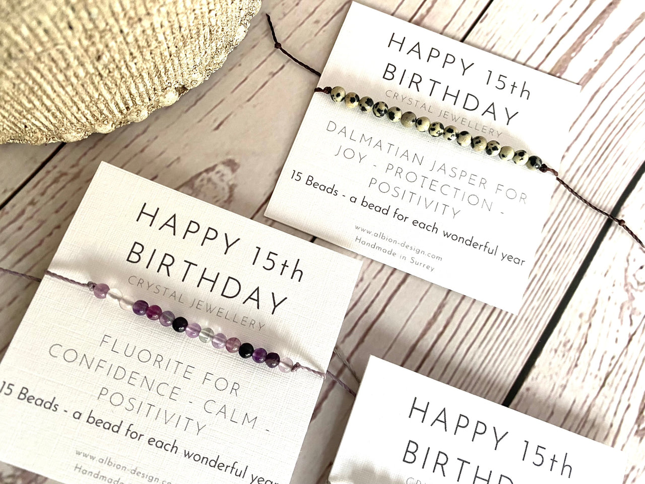 15th Birthday Crystal Bracelet