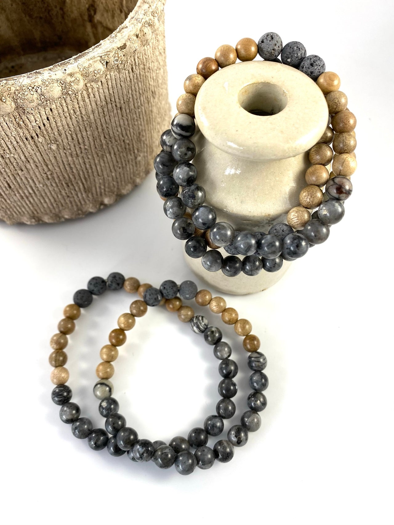 Anthracite Oil Diffuser Bracelet