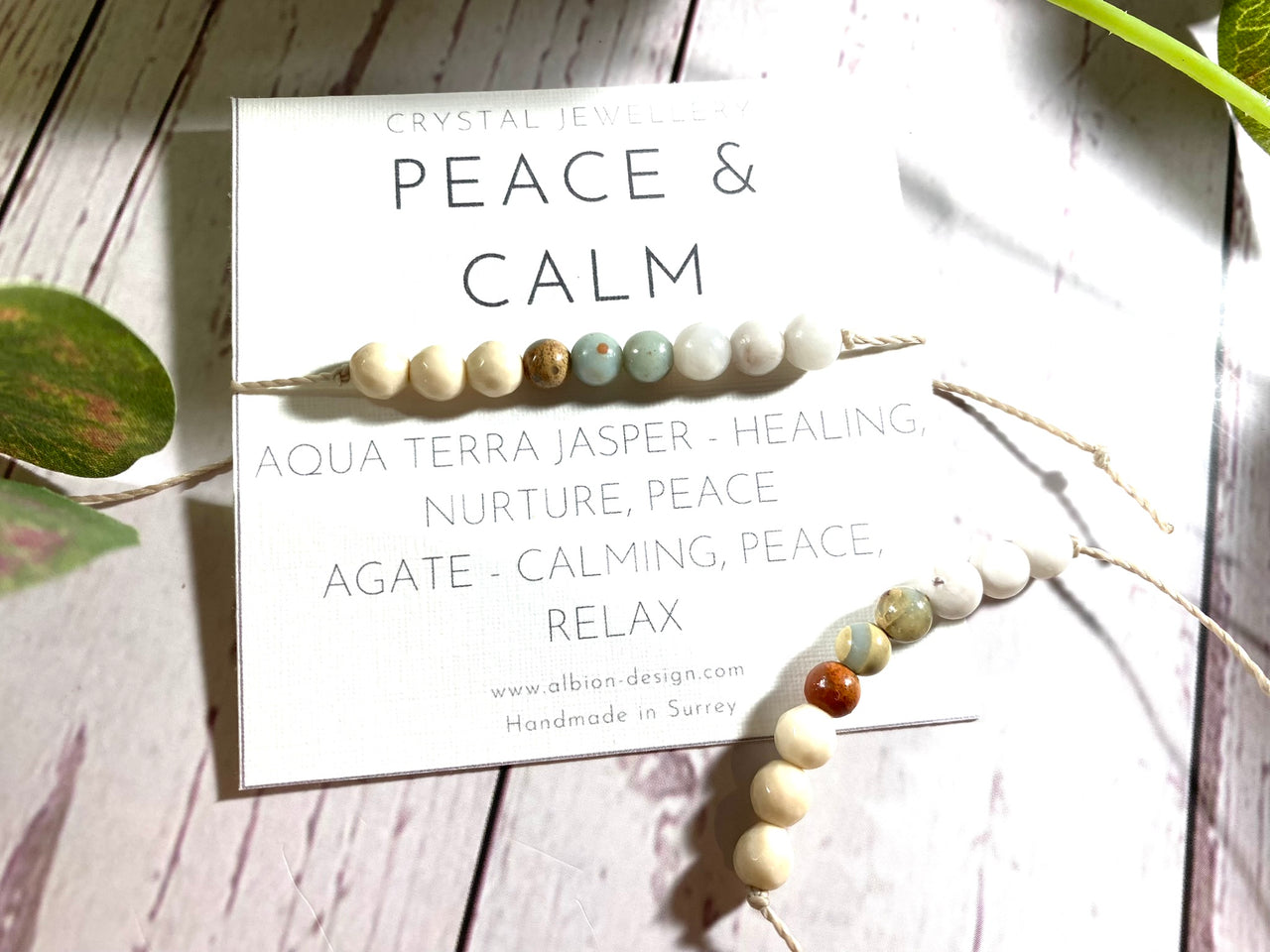 Peace and Calm Crystal Bracelet