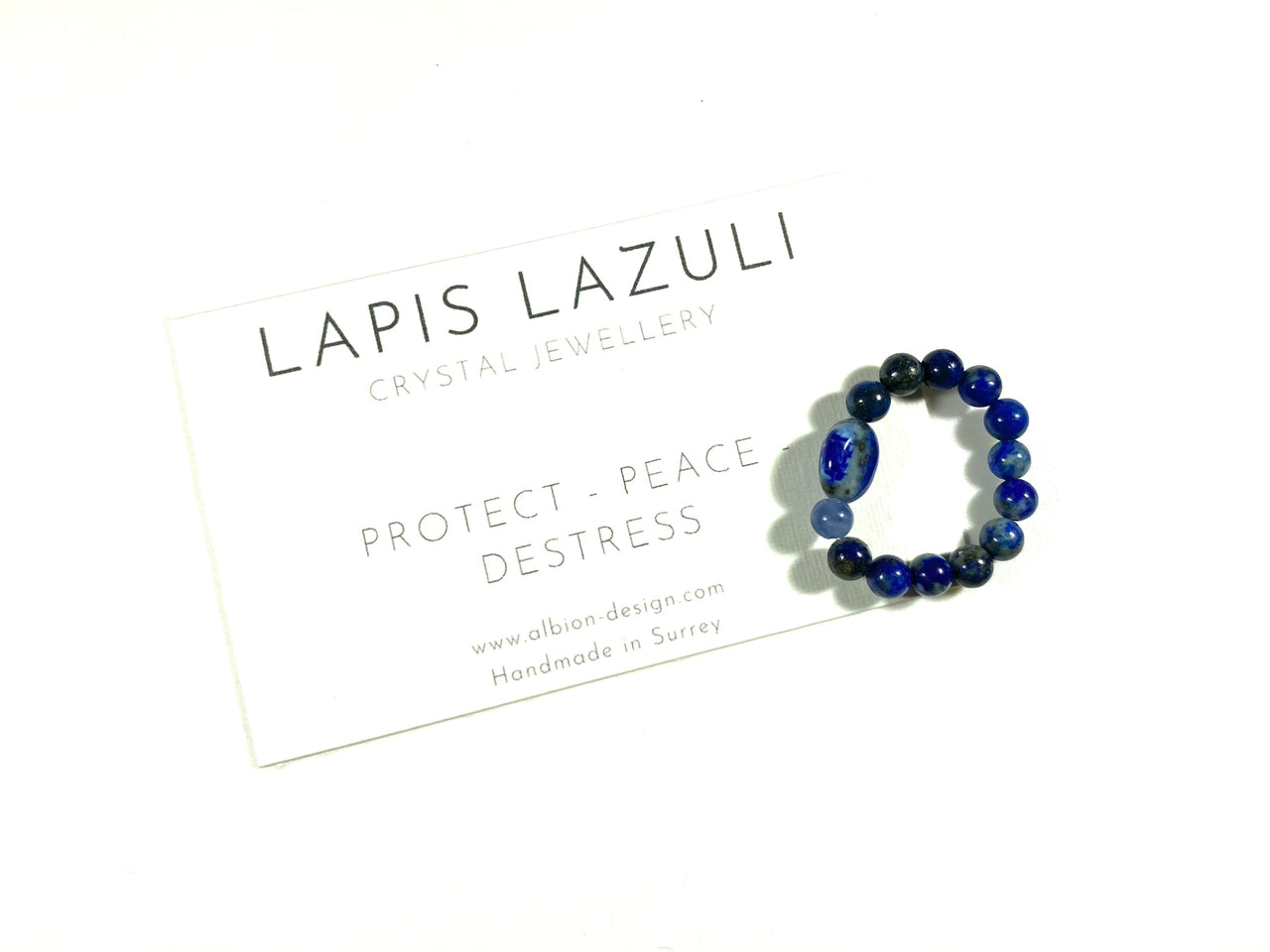 Lapis Lazuli Beaded Ring