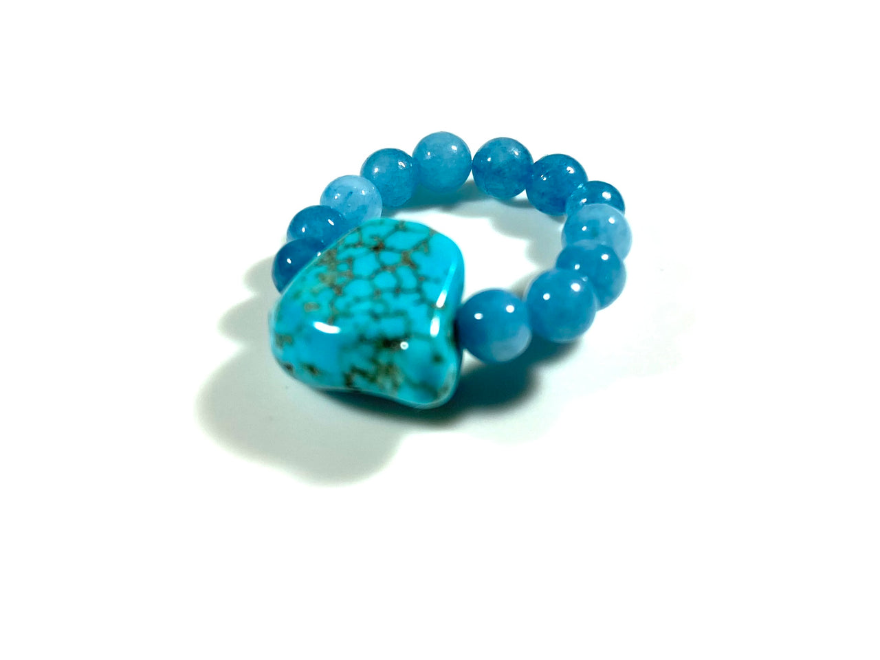 Turquoise Beaded Ring