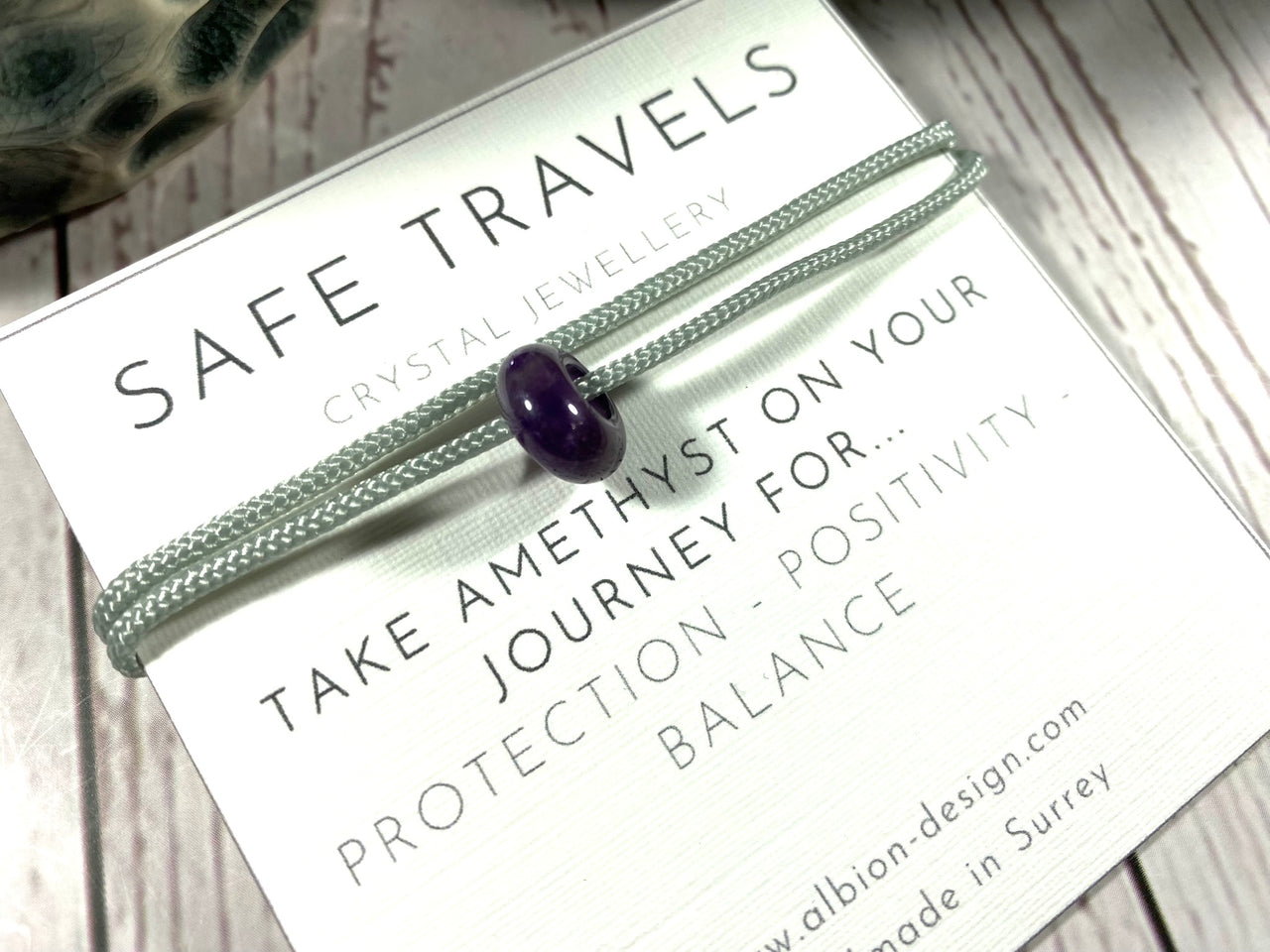 Safe Travel's Crystal Bracelet