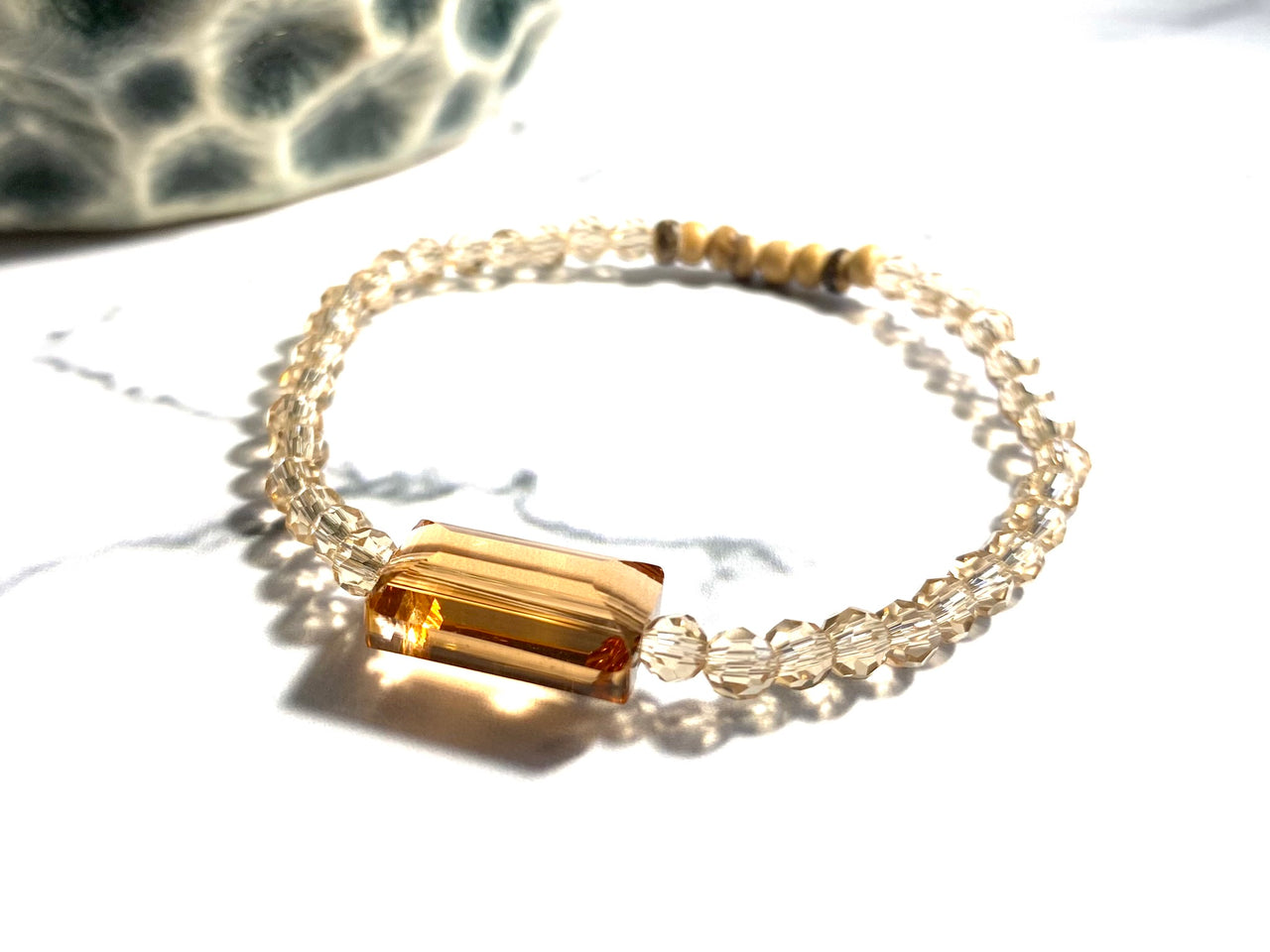 Glass Tiny Diffuser Bracelet - Essential Oil Bracelet