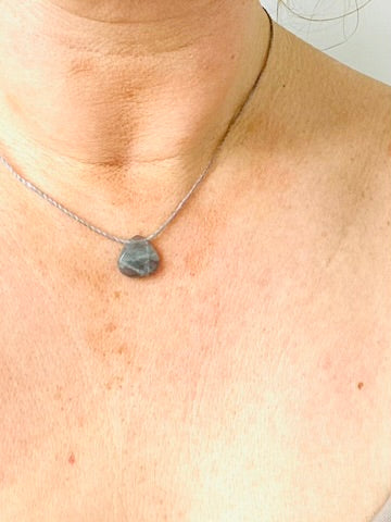 Labradorite Tear Drop Necklace